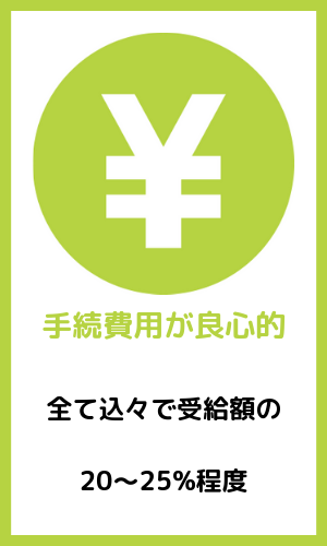 手続き費用が良心的